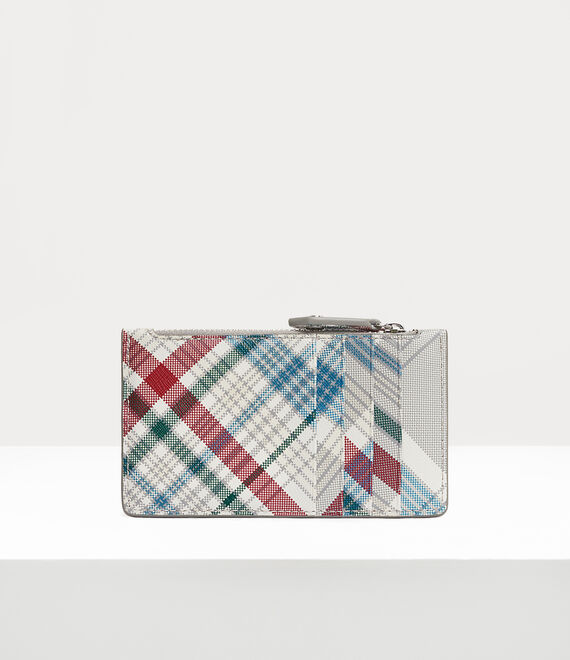 Vivienne Westwood slim lg crd hldr madras check